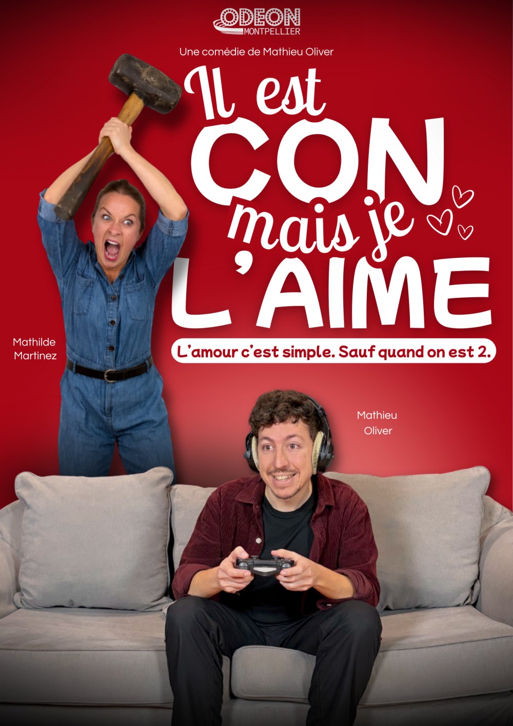 Il est con mais je l'aime — affiche