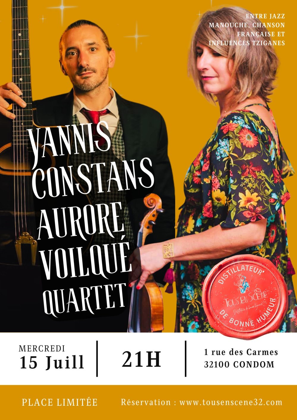 YANNIS CONSTANS & AURORE VOILQUÉ QUARTET