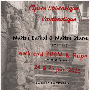 Tickets : BDSM  & Rope à la ferme 2023 - Vivarais