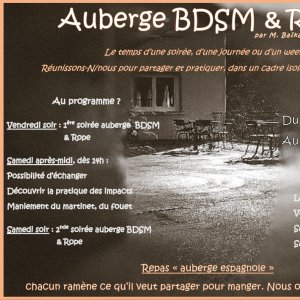 Tickets : L'auberge BDSM  & Rope 2023 - Le Pilat