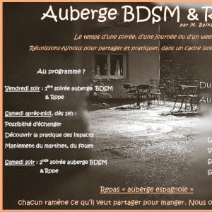 Tickets : L'auberge BDSM  & Rope 2023 - Le Pilat
