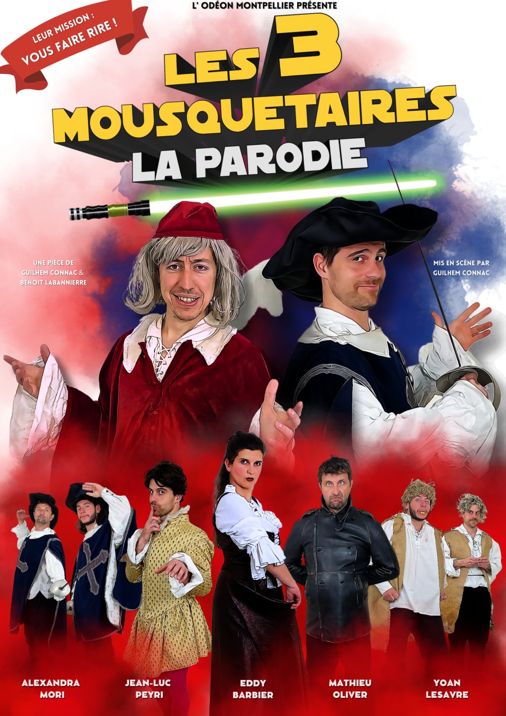 Affiche : Les 3 mousquetaires, la parodie
