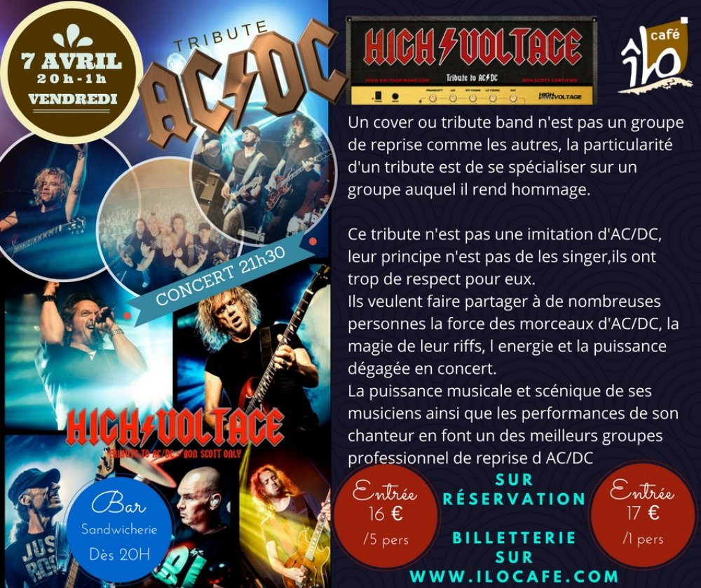 Tickets High Voltage tribute AC/DC Billetweb