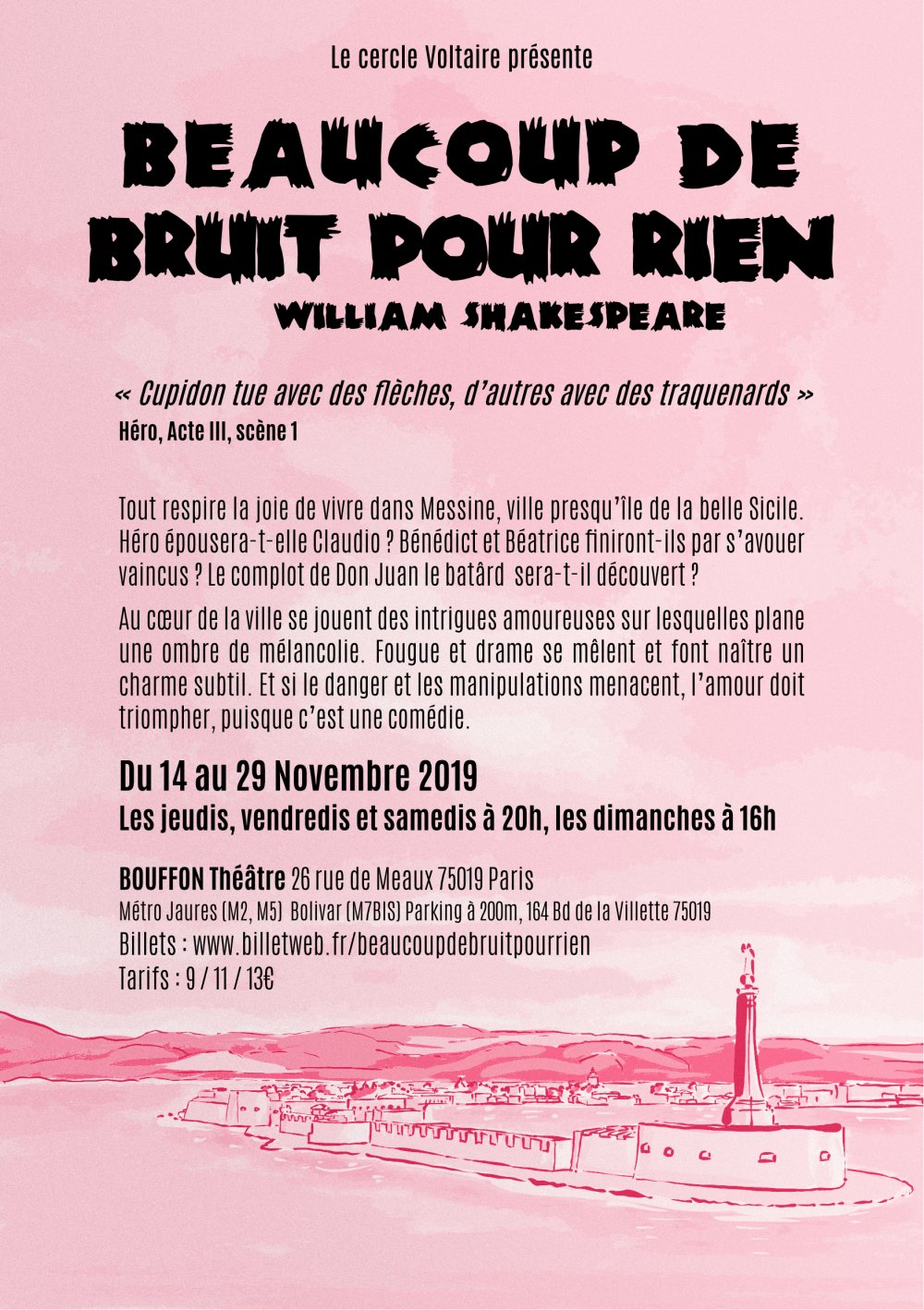 Tickets : Beaucoup de bruit pour rien - Billetweb
