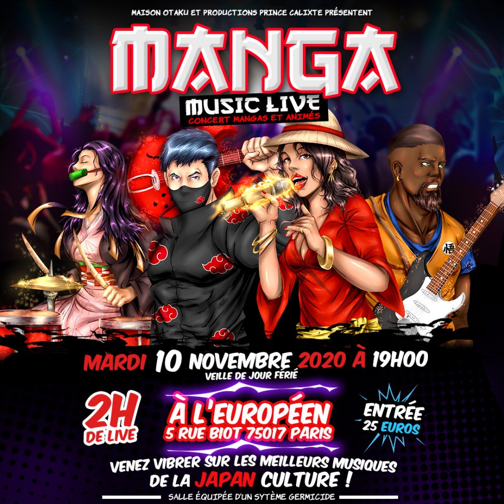 Tickets : Manga Music Live - Billetweb