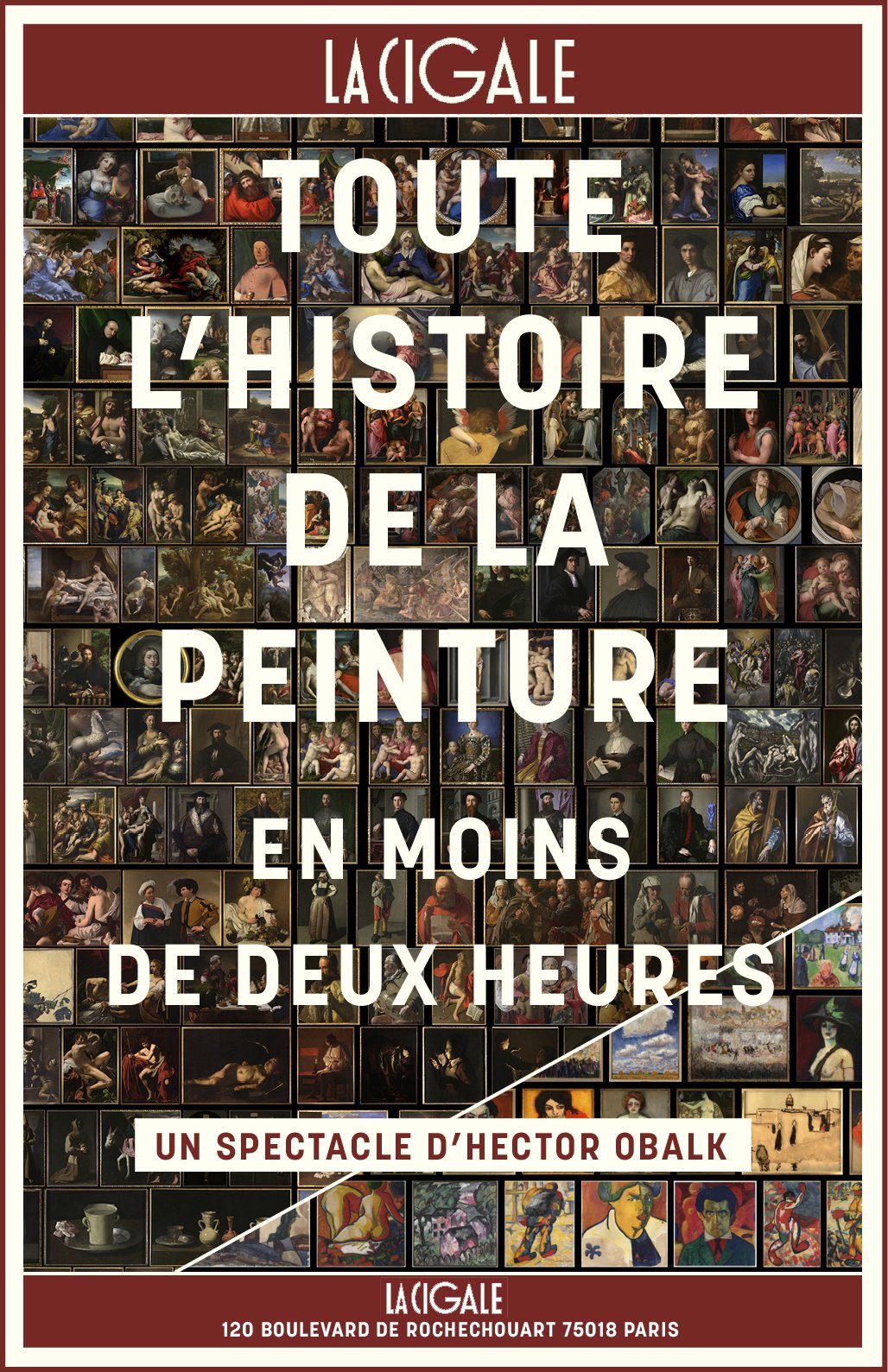 Tickets : La Cigale : TOUTE L'HISTOIRE DE LA PEINTURE… / parcours A - Toute L'histoire De La Peinture Theatre De L'atelier