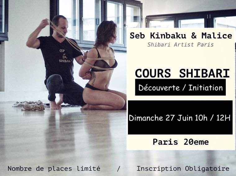 Tickets : COURS DE SHIBARI AVEC SEB KINBAKU ET MALICE - Billetweb