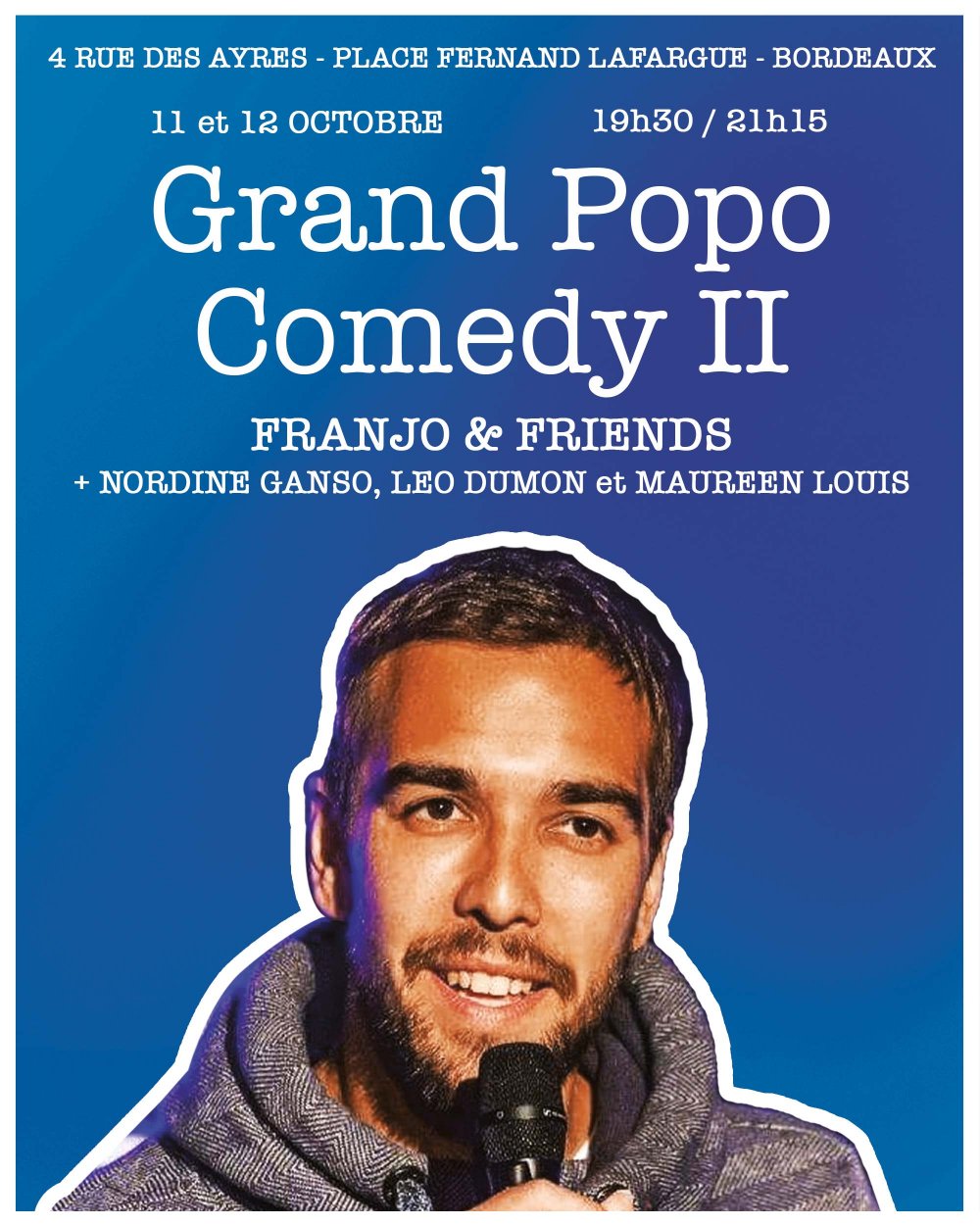 Tickets : Grand Popo Comedy | Franjo & Friends - Billetweb