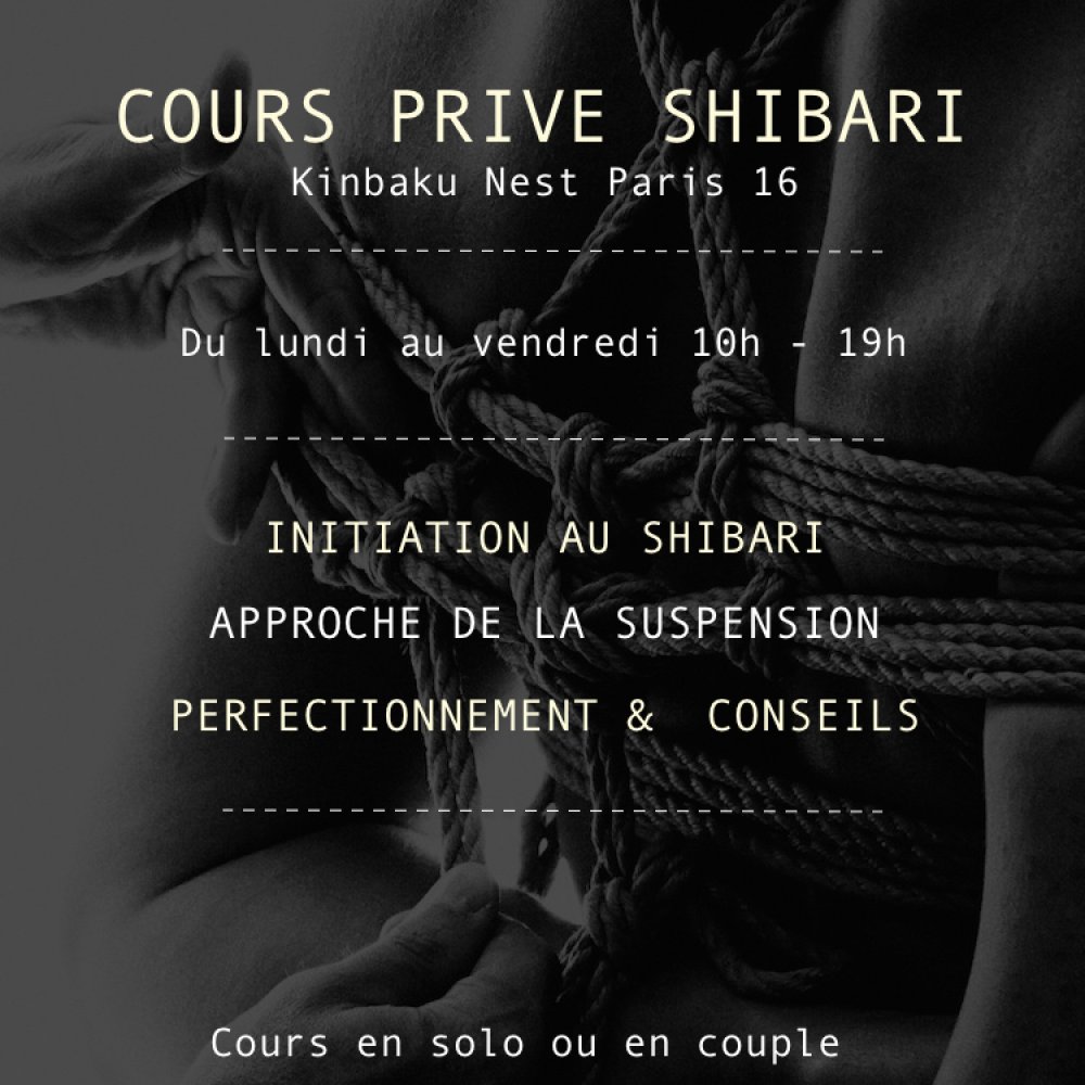 Tickets : COURS DE SHIBARI AVEC SEB KINBAKU ET MALICE - Billetweb