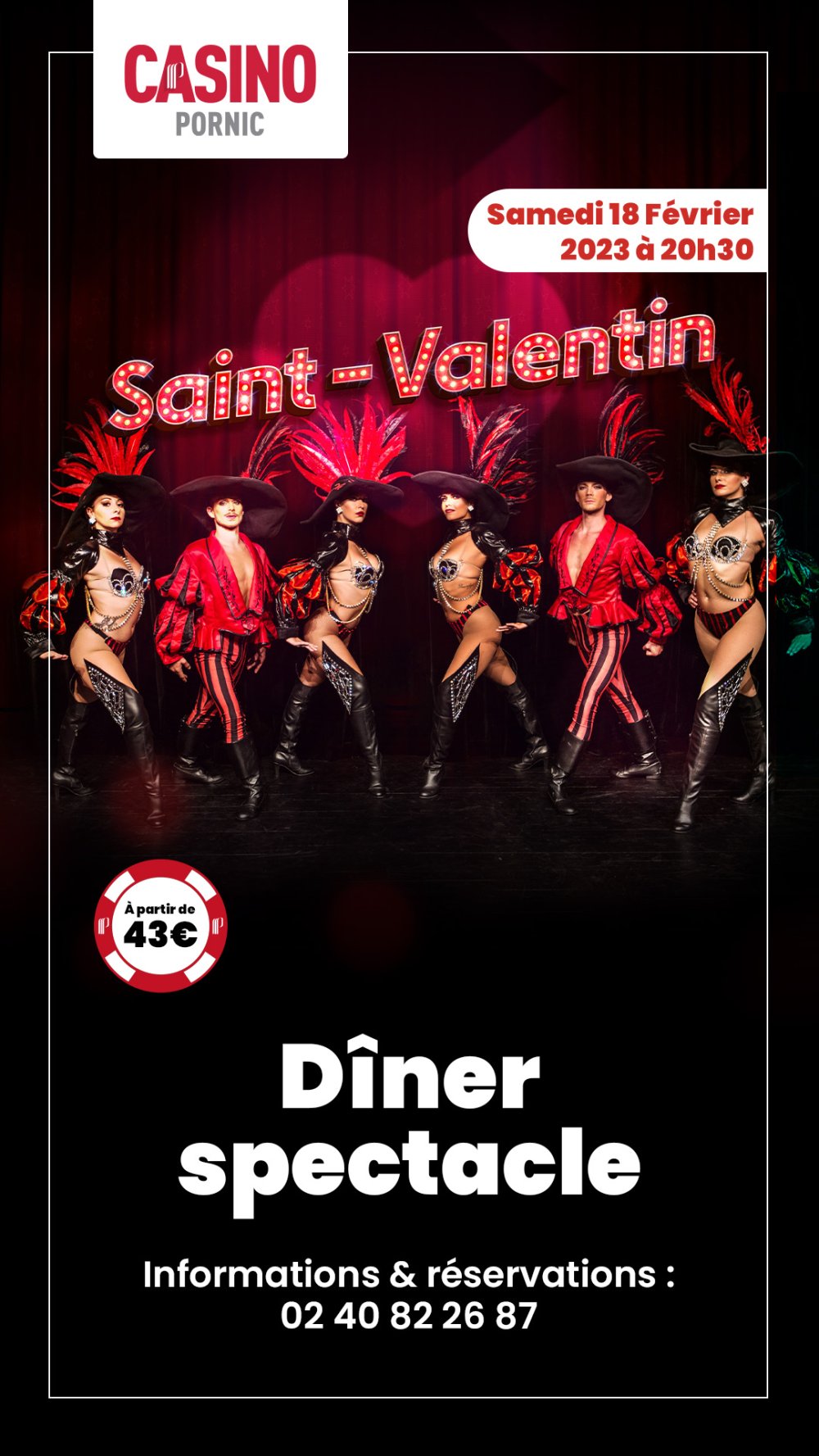Tickets Diner Spectacle SaintValentin Billetweb