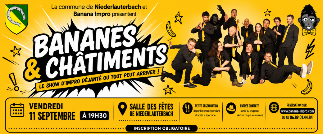 SPECTACLE - Bananes  & Châtiments à Niederlauterbach