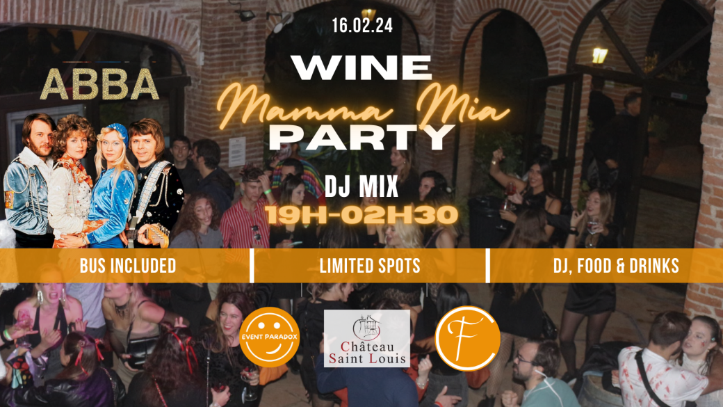 16/02 DJ Wine Mamma Mia Party