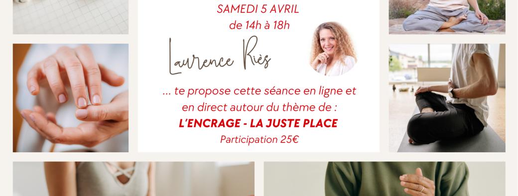 1° ENERGIE ENCRAGE en ligne avec Laurence Ries
