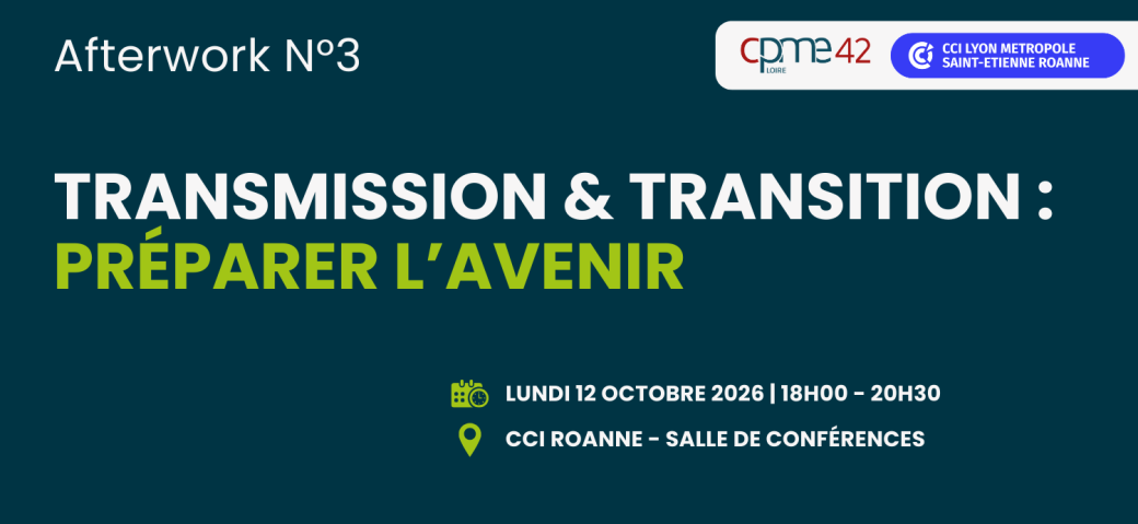 12/10/2026 - Afterwork n° 3 | Transmission et transition, préparer l'avenir