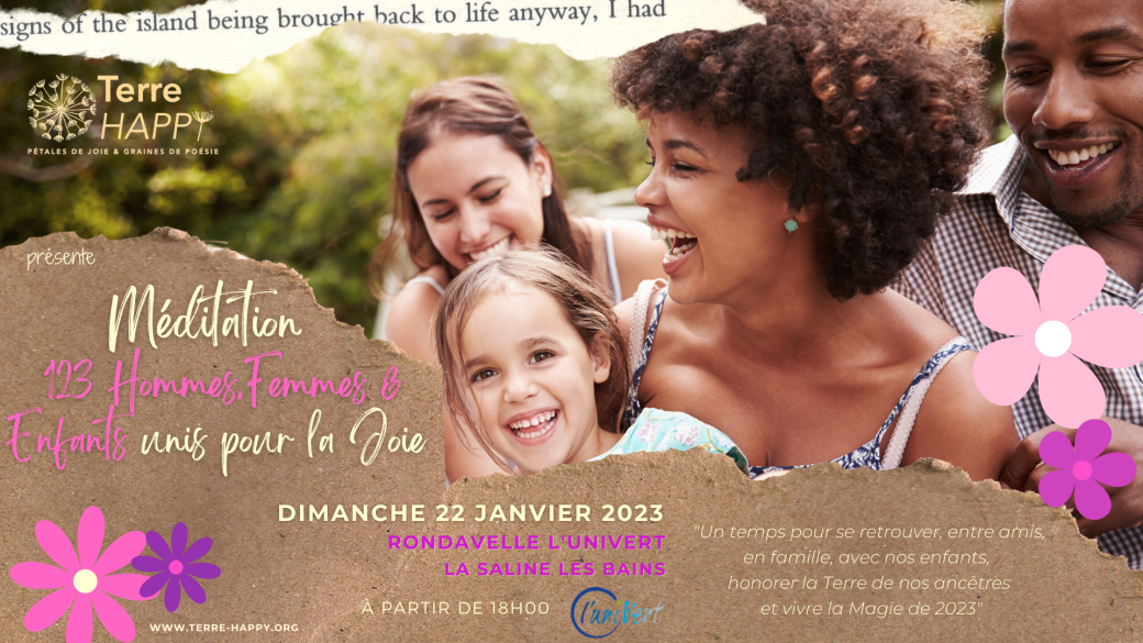 "123 Humains unis pour la Joie, l'Amour et la Paix"