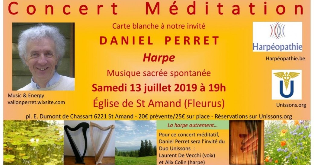 13/07/2019 - Saint-Amand (BEL) | Concert acoustique Harpes et Voix Sacrées Spontanées en église