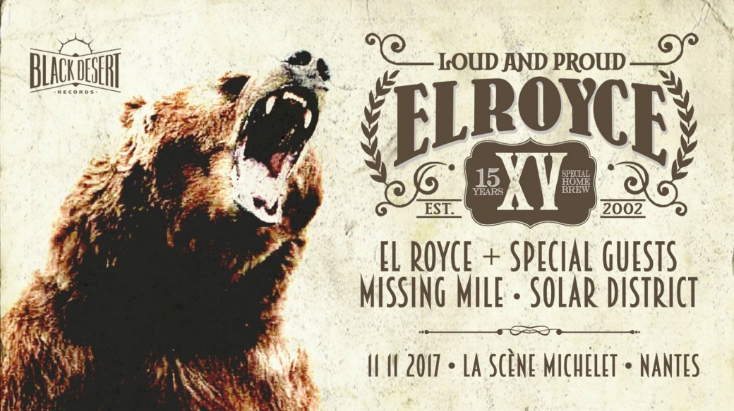 15 ANS EL ROYCE | LA SCENE MICHELET (NANTES) + MISSINGMILE + SOLAR DISTRICT