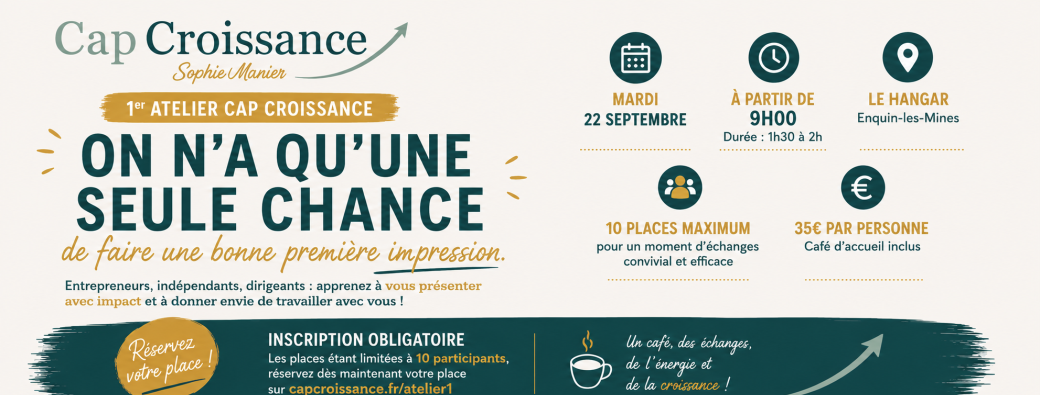 1er Atelier - Sophie MANIER Cap Croissance