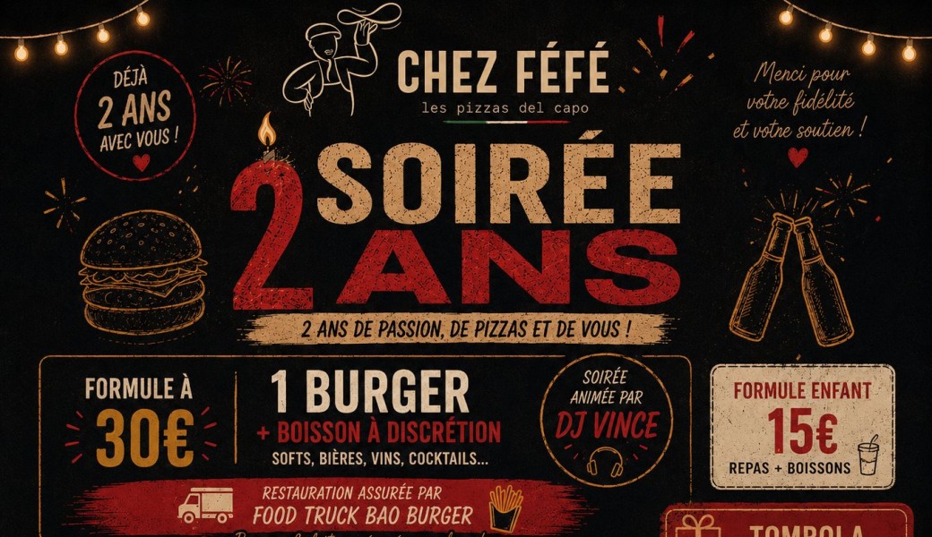2 ans Chez Féfé !