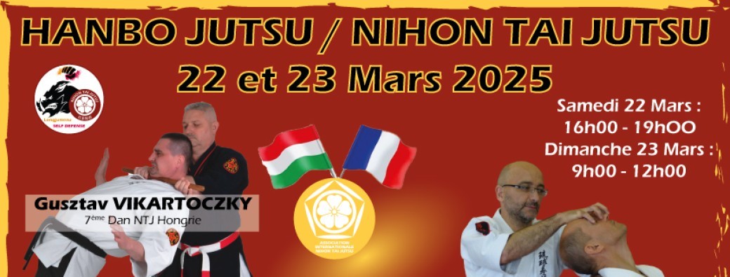 2025-03-22 & 23 – Stage Hanbo Jutsu / Nihon Tai Jutsu
