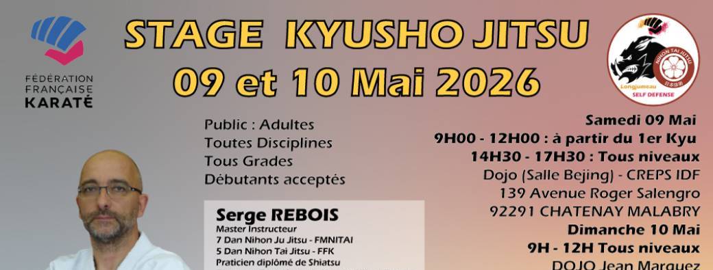 2026-05-09 et 10 - Stage Kyusho Jutsu - Serge REBOIS