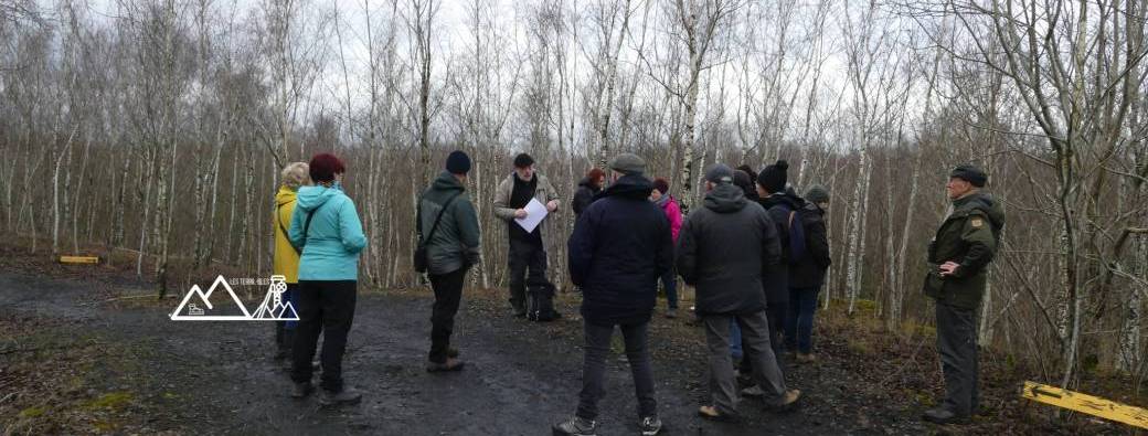 Visite du terril numéro 5 à Trazegnies, saison automne