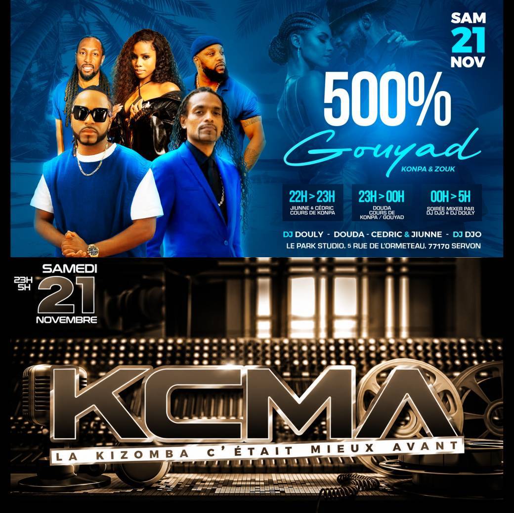 Samedi 21 novembre — 2 soirées, 1 prévente : 500 % Gouyad + KCMA — Le Park Servon (77)