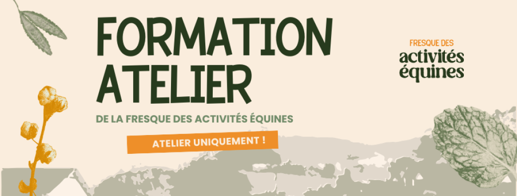 23/07 - Formation à l'animation bénévole de la Fresque des activités équines - en ligne
