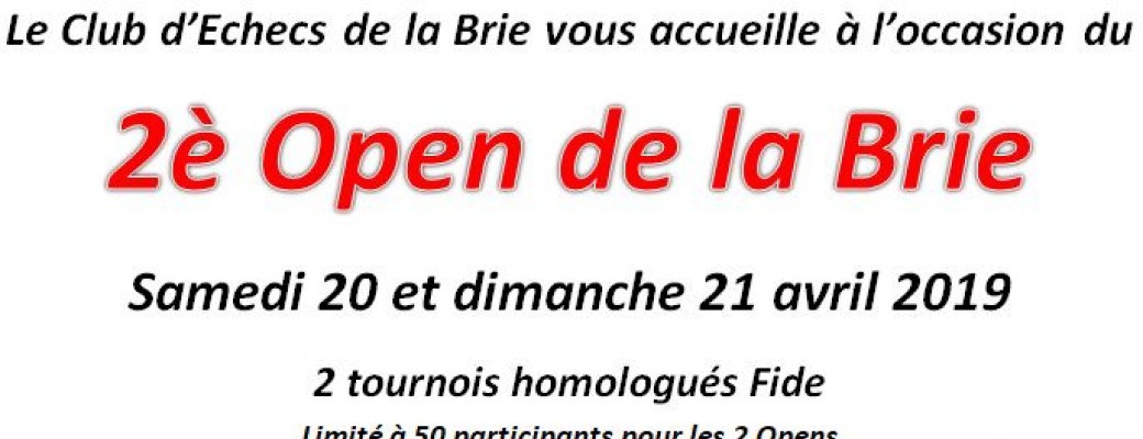 2è Open de la Brie