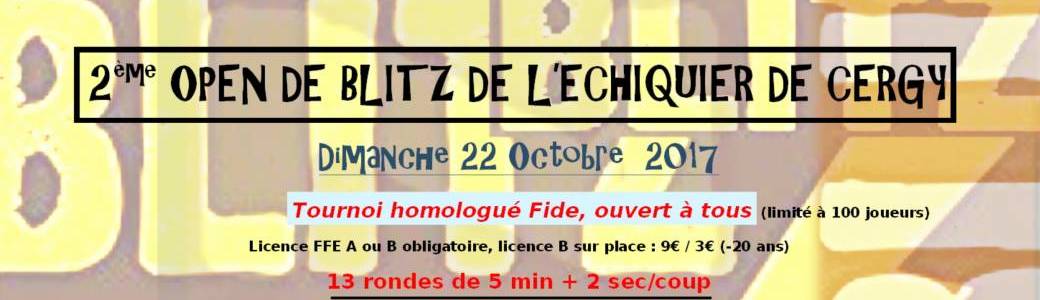 2ème Open de Blitz de l’Échiquier de Cergy