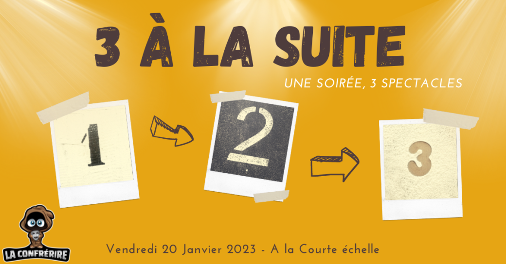 3 à la suite