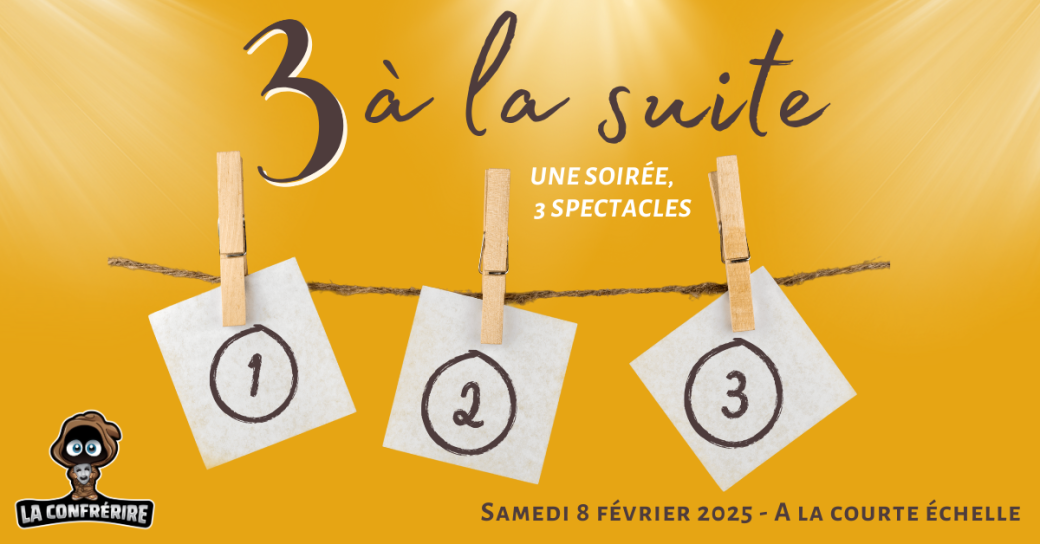 3 à la suite