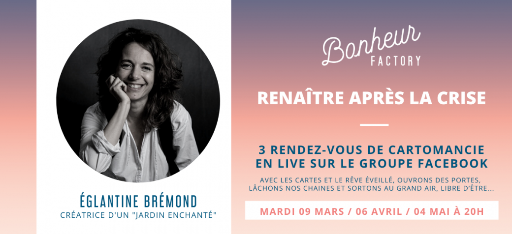 En live sur un groupe facebook dédié pendant 3 mois.