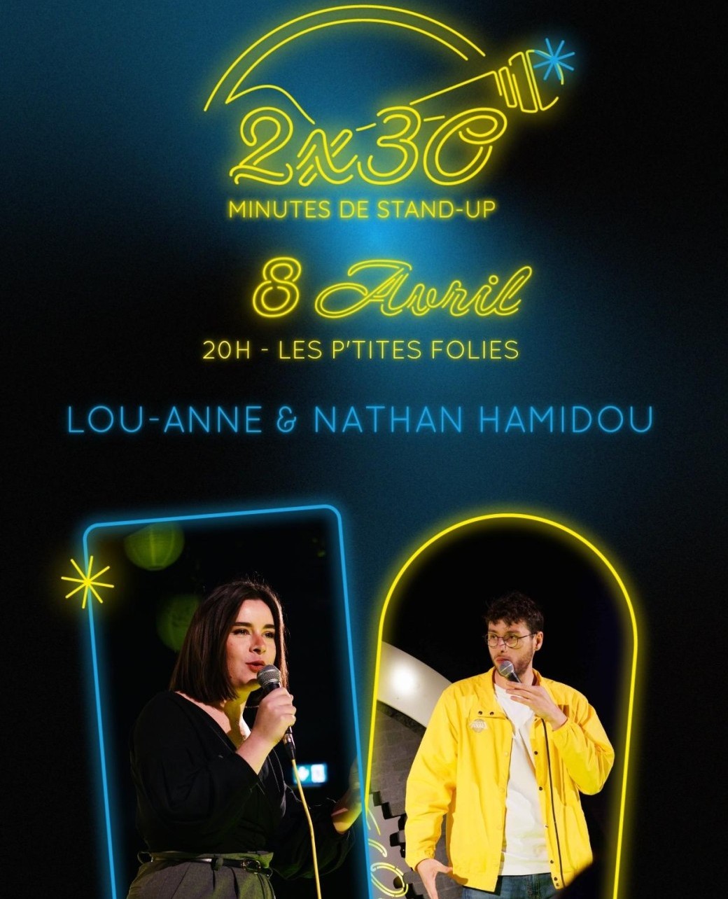 30 minutes chacun - Lou-Anne & Nathan Hamidou