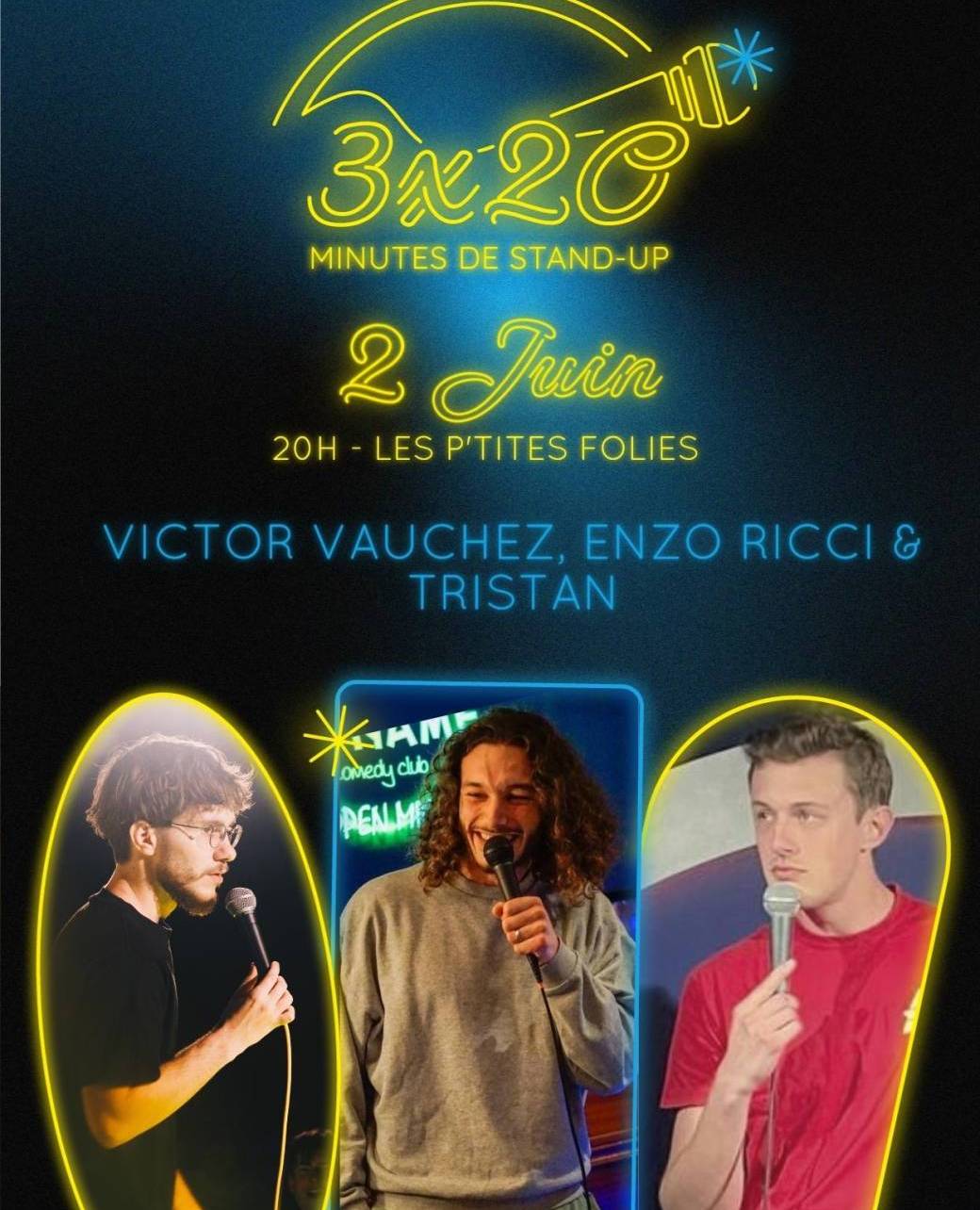3 x 20 minutes - Enzo Ricci, Victor Vauchez & Tristan