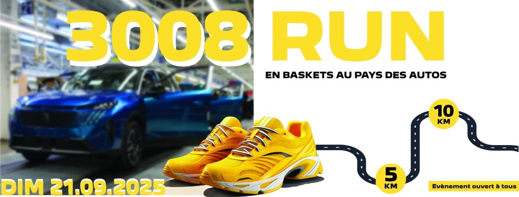 3008 RUN - En baskets au pays des autos