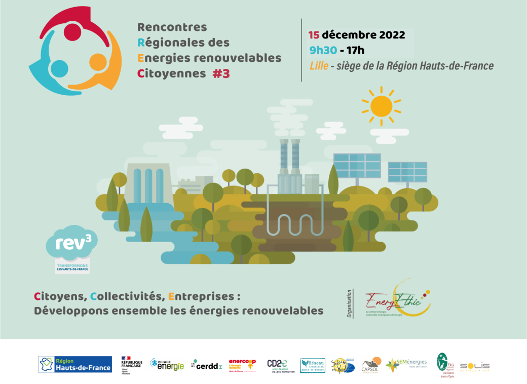 3ème édition des Rencontres Régionales des Énergies renouvelables Citoyennes