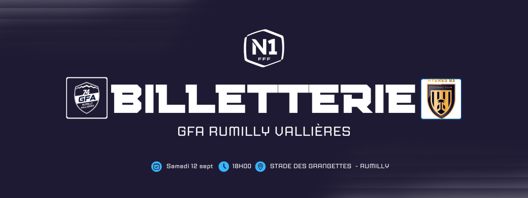 3ème Journée N1 GFA Rumilly Vallières - Hyères FC