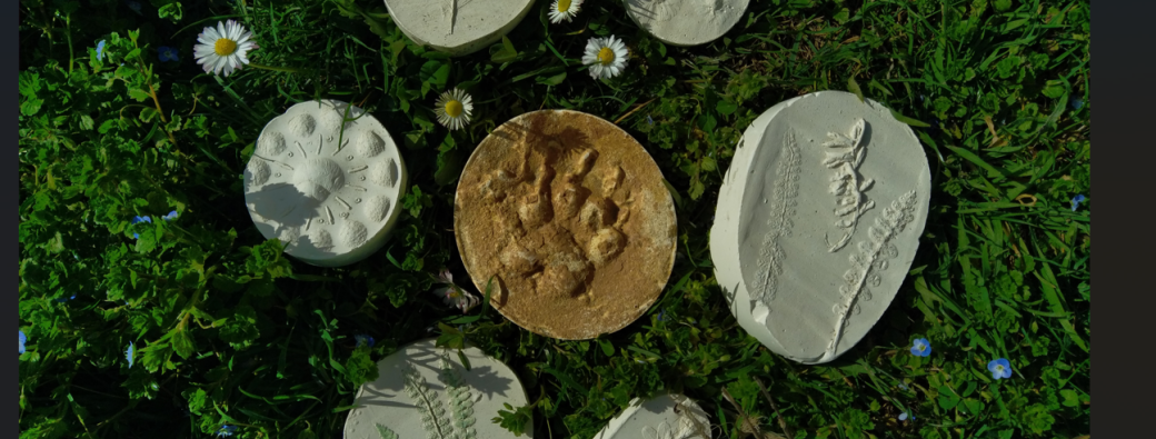 Moulages sauvages d'empreintes et de plantes  (4-7 ans)