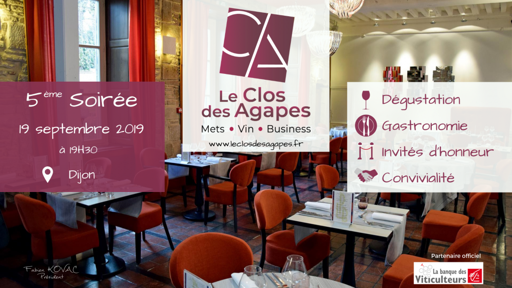 5ème Soirée du Clos des Agapes