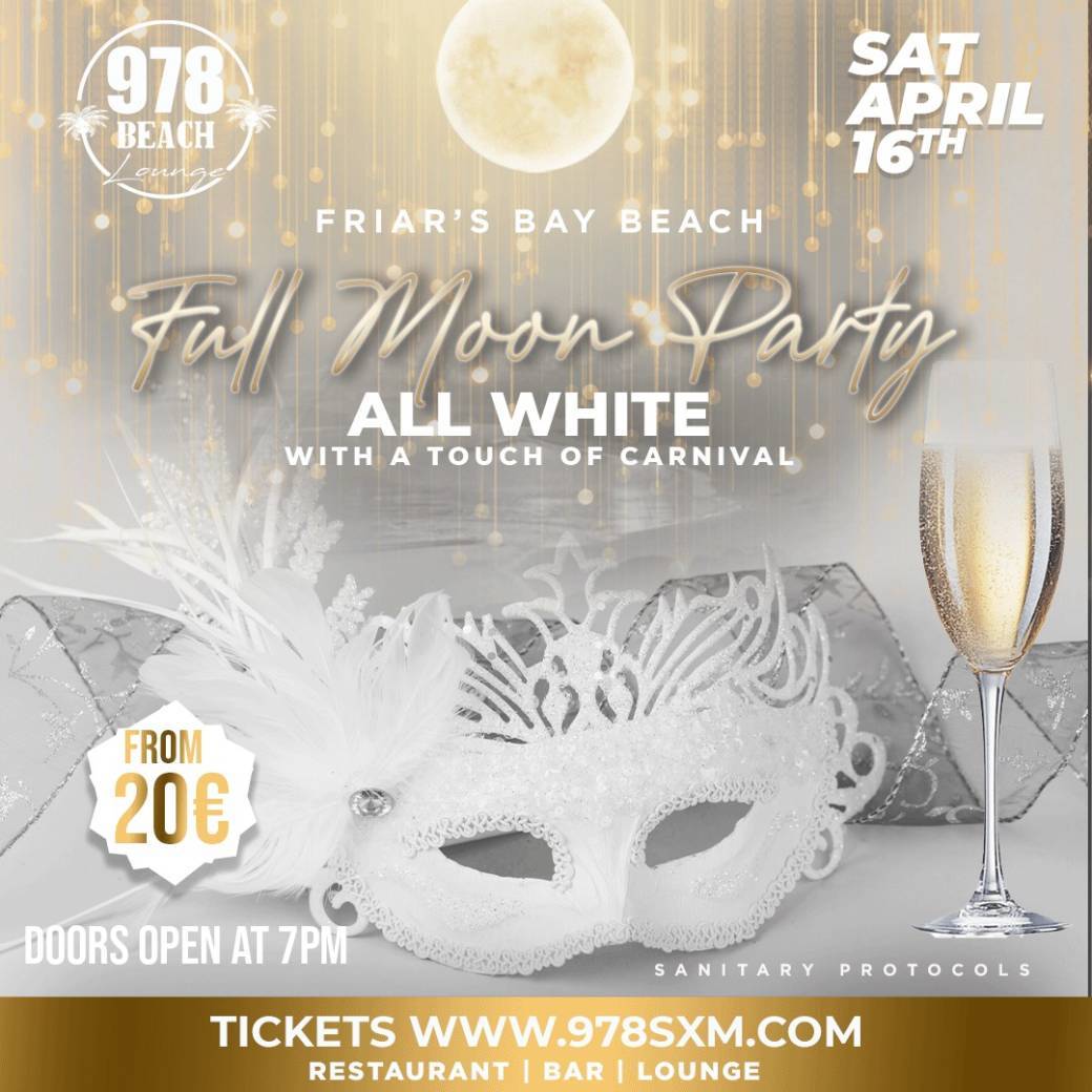 978 Full moon  All white with a touch of Carnival 