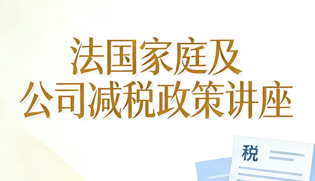 法国家庭及公司减税政策讲座 A