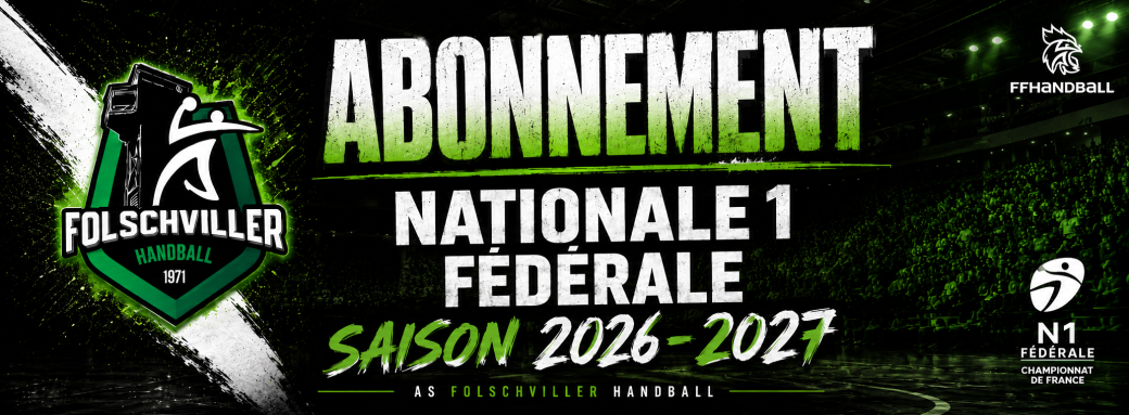 ABONNEMENT N1 FÉDÉRALE saison 2026 - 2027