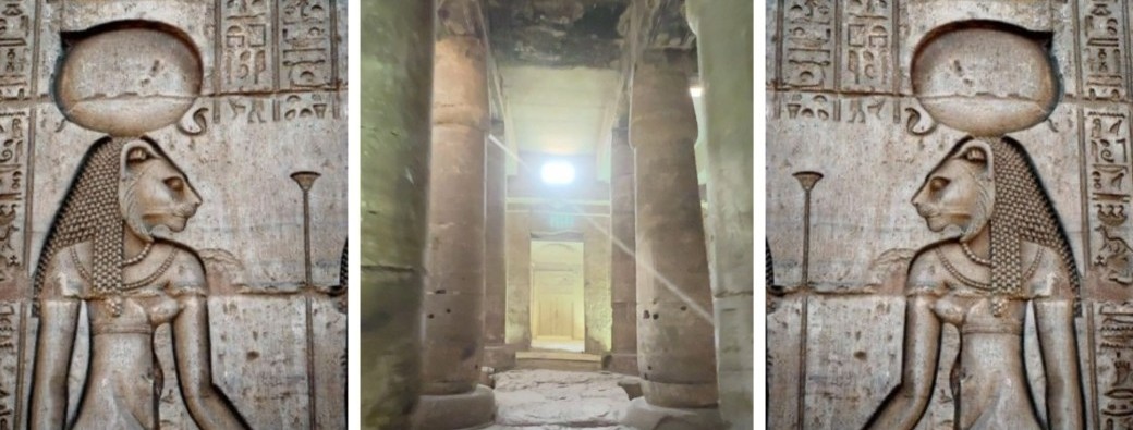 ACCOMPAGNEMENT ÉGYPTIEN: la divinité tutélaire et la gardienne du temple