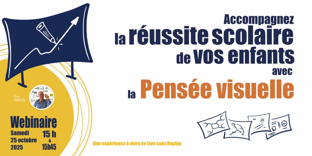 Accompagnez la réussite scolaire de vos enfants avec la Pensée visuelle !