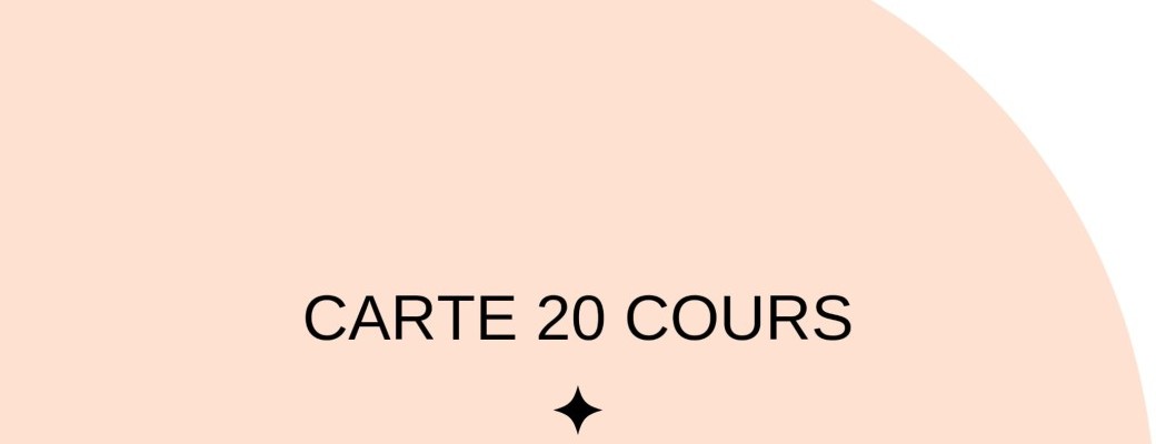 Achat CARTE 20 COURS CO TAPIS STUDIO - 9 MOIS
