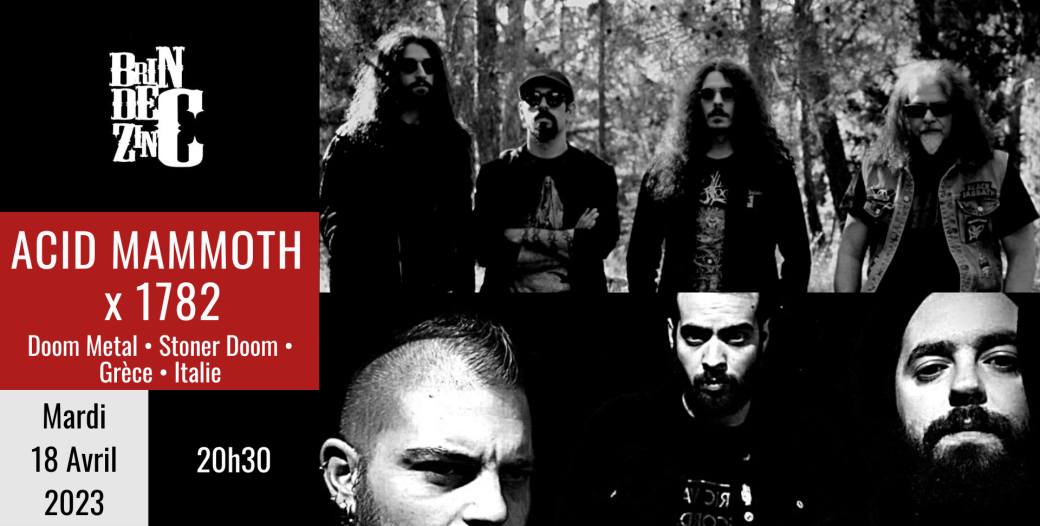ACID MAMMOTH x 1782 (Doom Metal • Stoner Doom • Grèce • Italie)