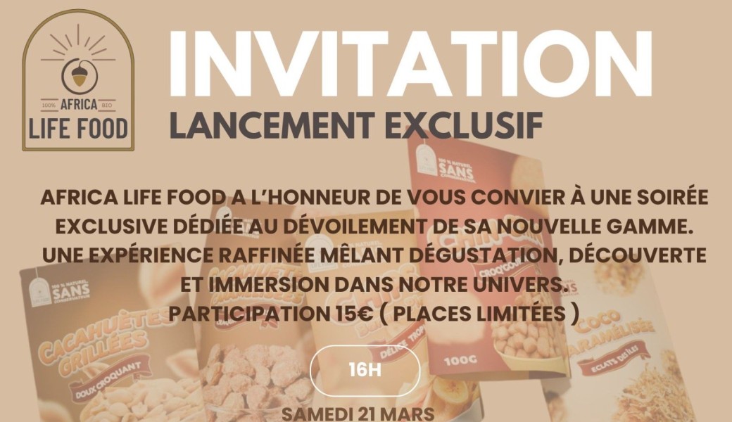 Africa Life Food Invitation exclusive 