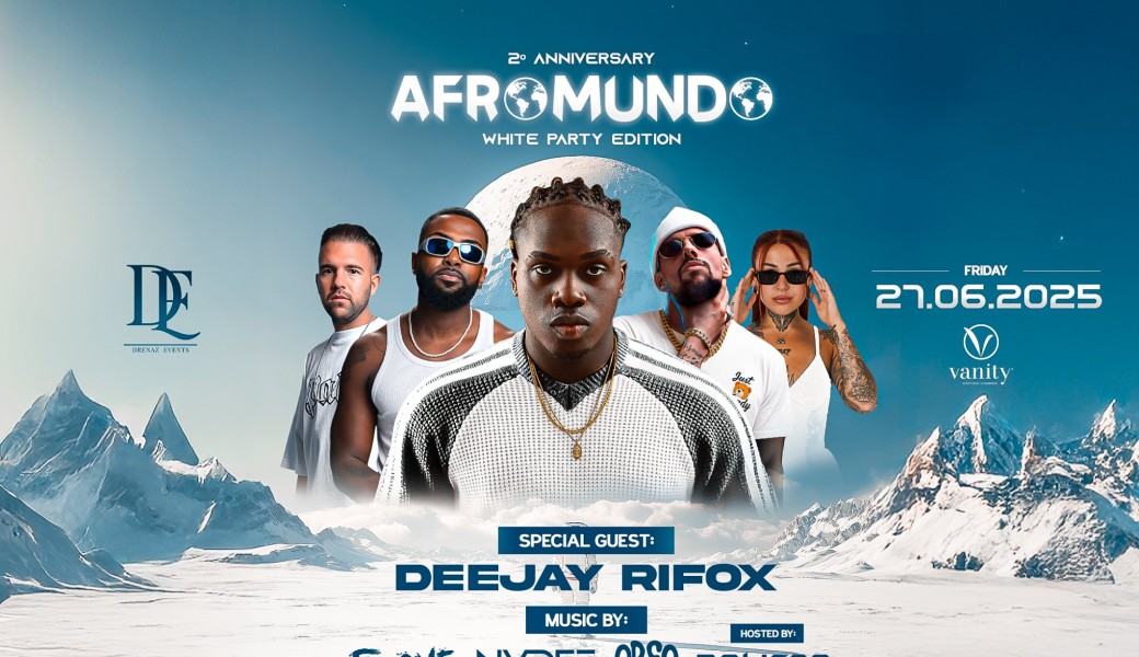 AFROMUNDO 2 YEARS WHITE PARTY
