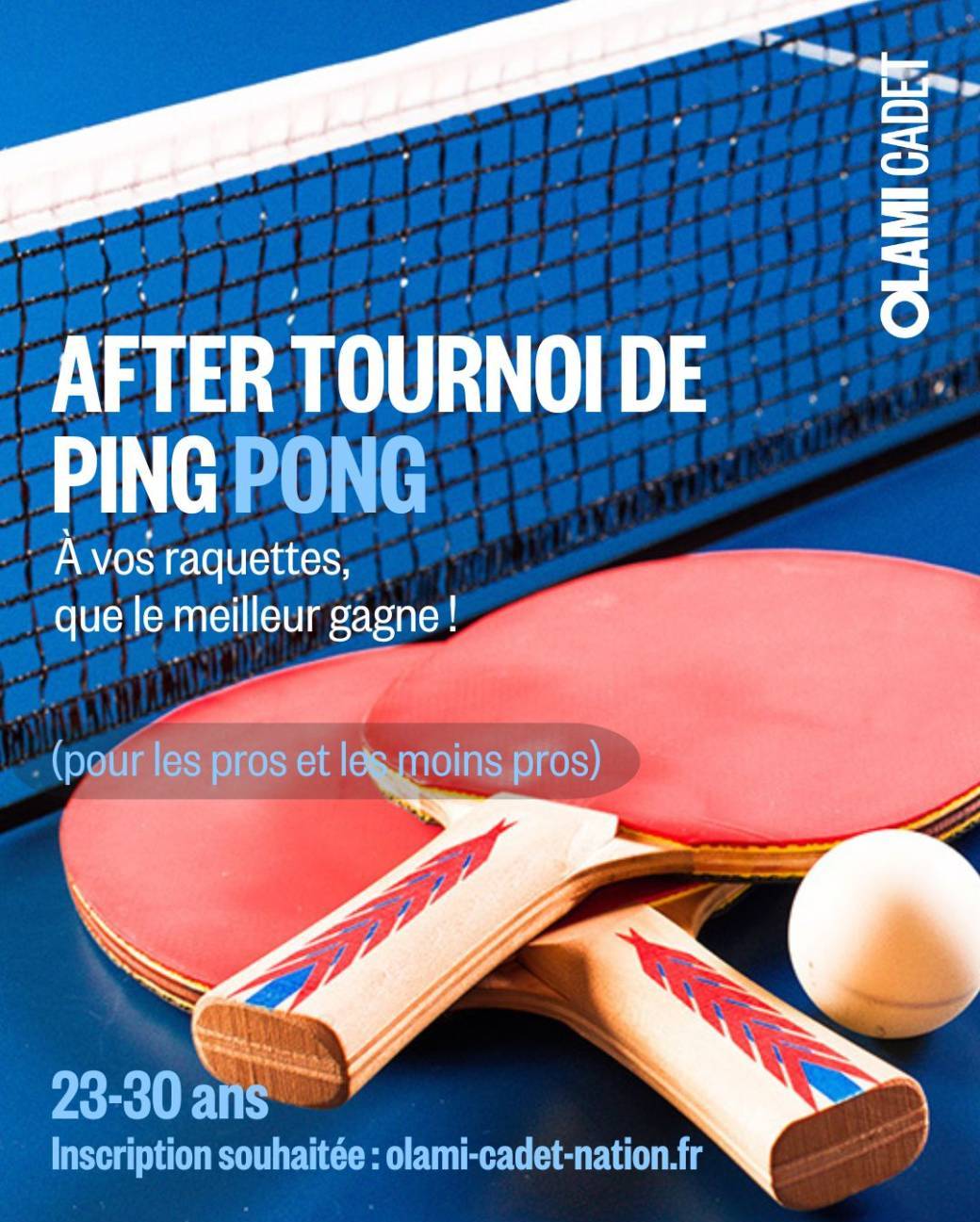 After tournoi de ping pong 
